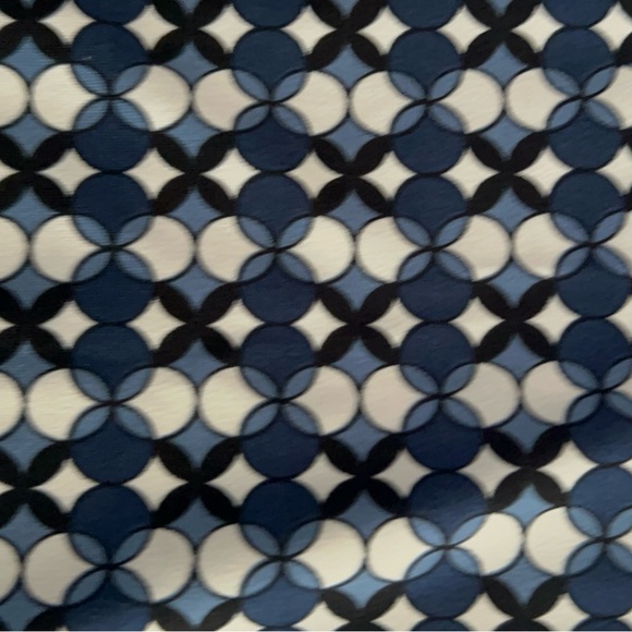 Max Studio Navy and White Geometric Skirt- Size Small - Picture 2 of 8